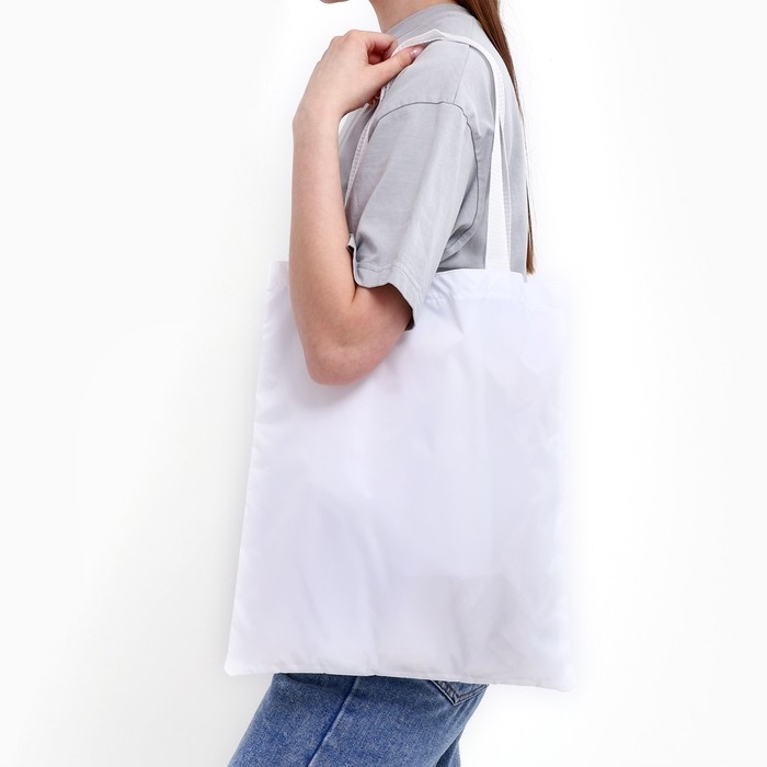 Шопер однотонный, 35х0.5х40 см, оксфорд 210D, 80 гр , без подклада, белый Шопер однотонный, 35х0.5х40 см, оксфорд 210D, 80 гр , без подклада, белый