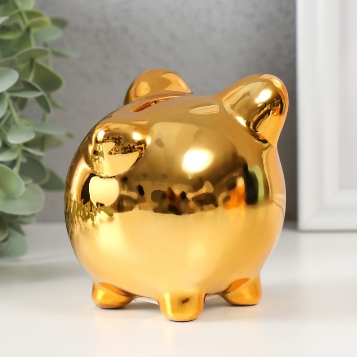 Копилка керамика Копилка керамика "Улыбчивая свинка" МИКС 10х7,5х9 см