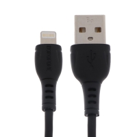 Кабель Borofone BX51, Lightning - USB, 2.4 А, 1 м, PVC оплётка, чёрный