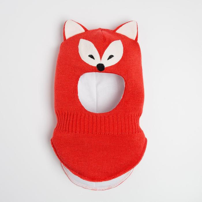 Шлем-капор для девочки, цвет коралловый, размер 50-52 Шлем-капор для девочки, цвет коралловый, размер 50-52