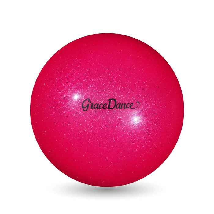 Мяч для художественной гимнастики Grace Dance, d=18,5 см, цвет розовый с блеском Мяч для художественной гимнастики Grace Dance, d=18,5 см, цвет розовый с блеском