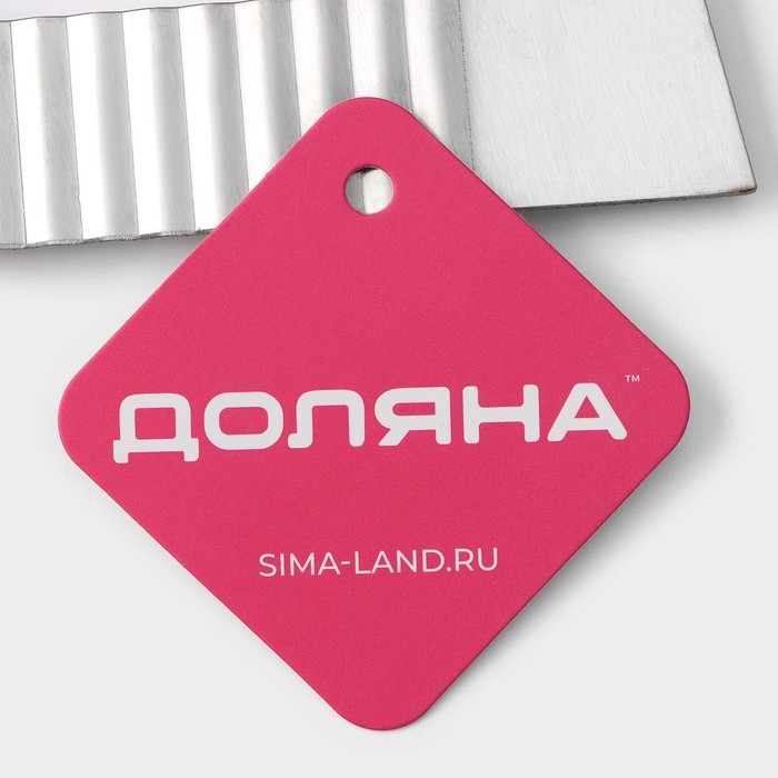 Нож для фигурной резки Доляна «Универсал», 12×8,5 см, цвет красный Нож для фигурной резки Доляна «Универсал», 12×8,5 см, цвет красный