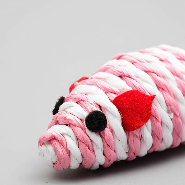 Набор игрушек для кошек: мышь 5 см и шар 4 см, микс цветов Набор игрушек для кошек: мышь 5 см и шар 4 см, микс цветов