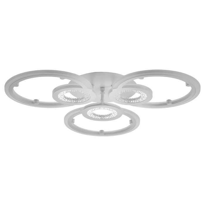 Люстра с ПДУ 1134/3WT LED 102Вт 3000К-6000К диммер белый 56х56х7 см BayerLux