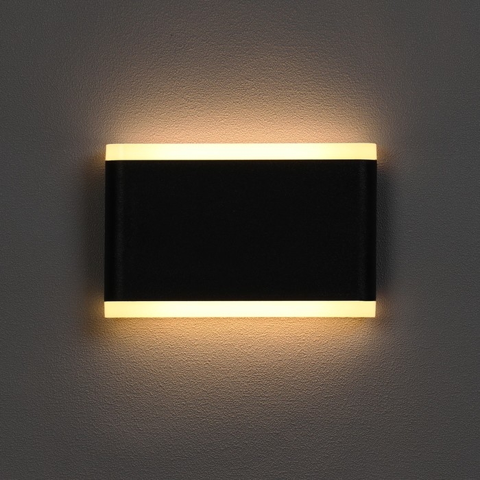 Светильник фасадный «Гловер», FSD-078, 10 Вт, 3000К, IP65, 220 В, пластик, черный Светильник фасадный «Гловер», FSD-078, 10 Вт, 3000К, IP65, 220 В, пластик, черный