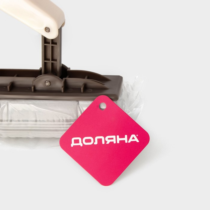 Швабра для мытья пола PVA Доляна, со складным отжимом, насадка 27×6 см, стальная составная телескопическая ручка 100(125) см Швабра для мытья пола PVA Доляна, со складным отжимом, насадка 27×6 см, стальная составная телескопическая ручка 100(125) см