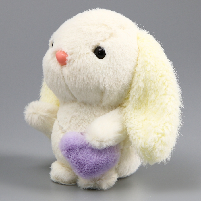 Мягкая игрушка «Зайка», на брелоке, 11 см, цвет белый Мягкая игрушка «Зайка», на брелоке, 11 см, цвет белый