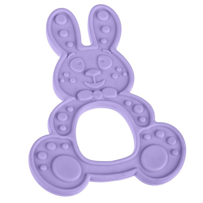 Прорезыватель силиконовый «Зайка», цвет МИКС, КНОПА Прорезыватель силиконовый «Зайка», цвет МИКС, КНОПА