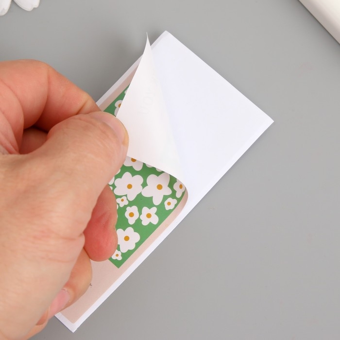 Наклейка бумага благодарность Наклейка бумага благодарность "Ромашки" набор 50 шт 10х5 см