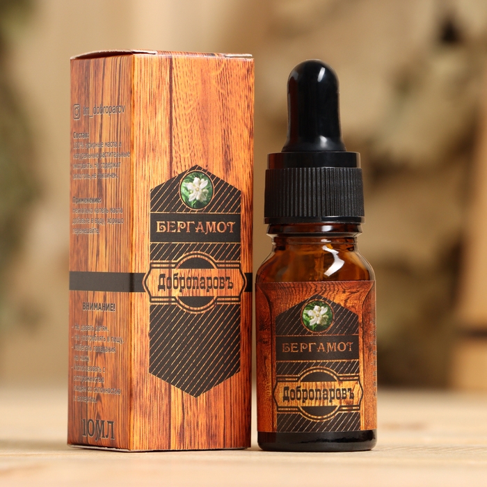 Эфирное масло Эфирное масло "Бергамот", удобный дозатор, 10мл, "Добропаровъ"