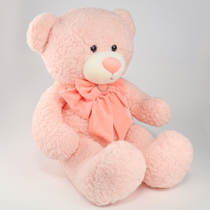Мягкая игрушка «Медведь», с бантом, 80 см, цвет розовый Мягкая игрушка «Медведь», с бантом, 80 см, цвет розовый