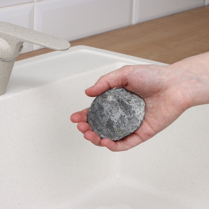 Губки для посуды Доляна, 10 шт, с мылом, ультратонкое металлическое волокно, овальные Губки для посуды Доляна, 10 шт, с мылом, ультратонкое металлическое волокно, овальные