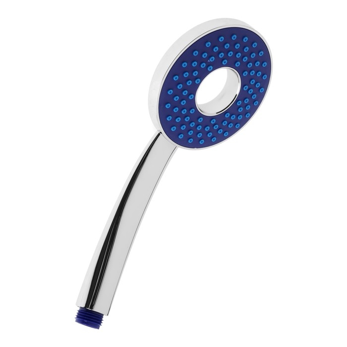 Лейка для душа ZEIN Z3536, d=105 мм, отверстие внутри, хром/синий Лейка для душа ZEIN Z3536, d=105 мм, отверстие внутри, хром/синий