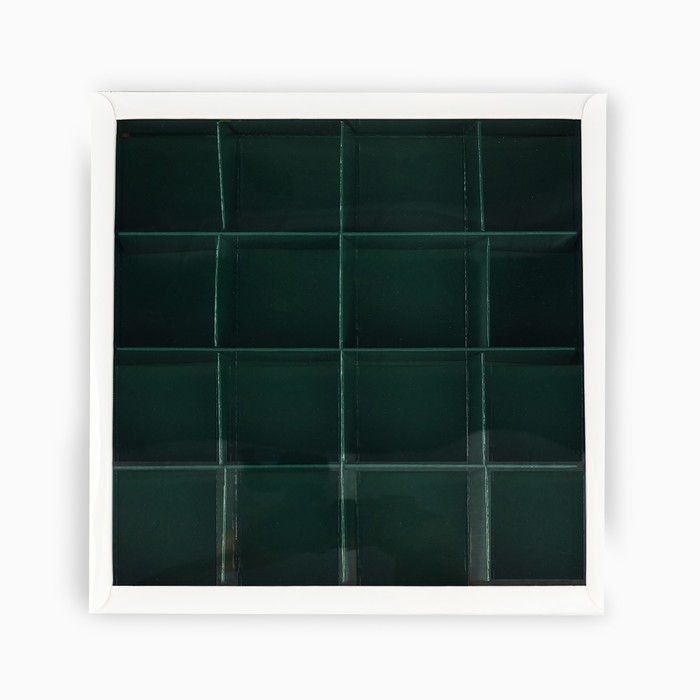 Коробка под 16 конфет с ячейками &laquo;Новогодняя ботаника&raquo;, 19 х 19 х 3 см, Новый год