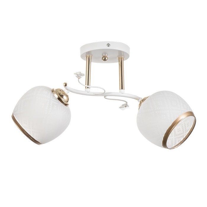 Люстра Люстра "Фрида" 2хЕ27 40Вт бело-золотой 46х25х26 см BayerLux