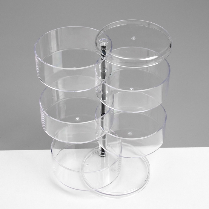 Подставка для украшений &laquo;Трансформер&raquo; 5 секций, 10,5&times;21,5 см, цвет прозрачный
