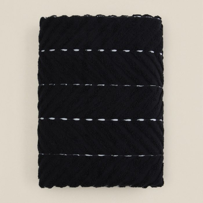 Коврик махровый SL HOME: Lines "Дарк Маре" 50х70 см, 100% хлопок, 750 г/м2