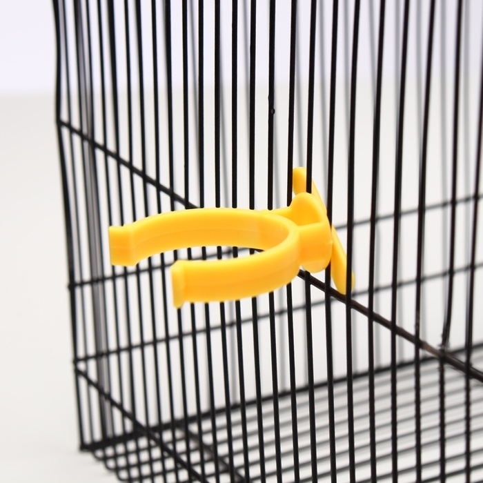 Поилка для грызунов, 60 мл, прозрачная с жёлтым креплением Поилка для грызунов, 60 мл, прозрачная с жёлтым креплением