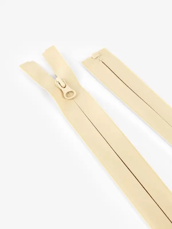 Молния &laquo;Спираль&raquo;, №7, разъёмная, водонепроницаемая, замок автомат, 70 см, светло-бежевая