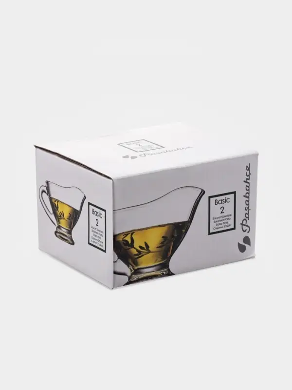 Соусники Paşabah&ccedil;e Basic, 60 мл, набор 2 шт. стекло, прозрачные