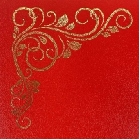 Папка адресная б/в красная 15А001 Виньетка/10/ 15А001_к