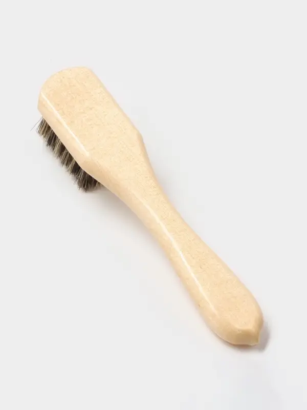 Щётка для обуви для нанесения крема,15&times;2 см, свиная щетина