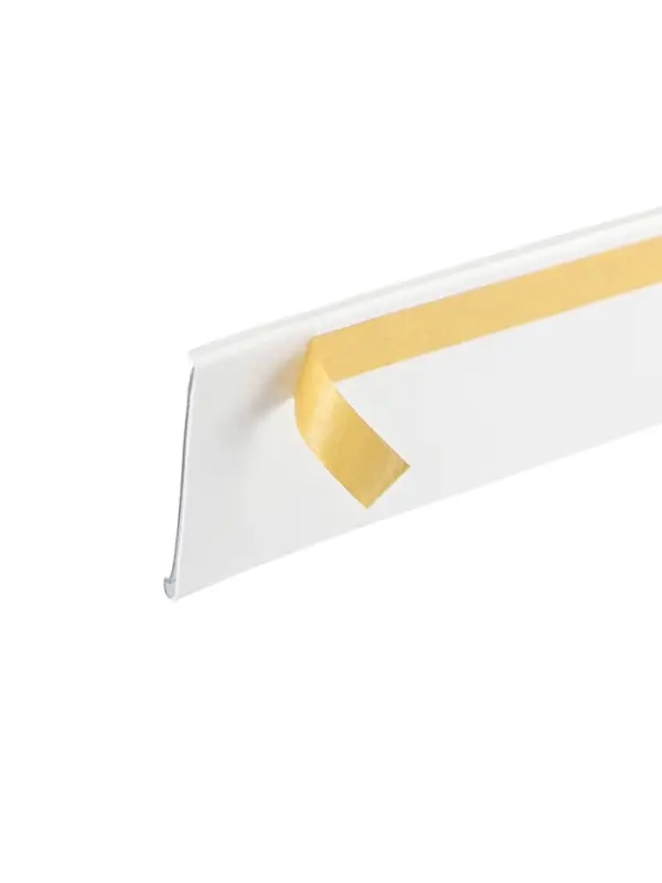 Ценникодержатель полочный самоклеящийся, DBR=39, 1000 мм, белый