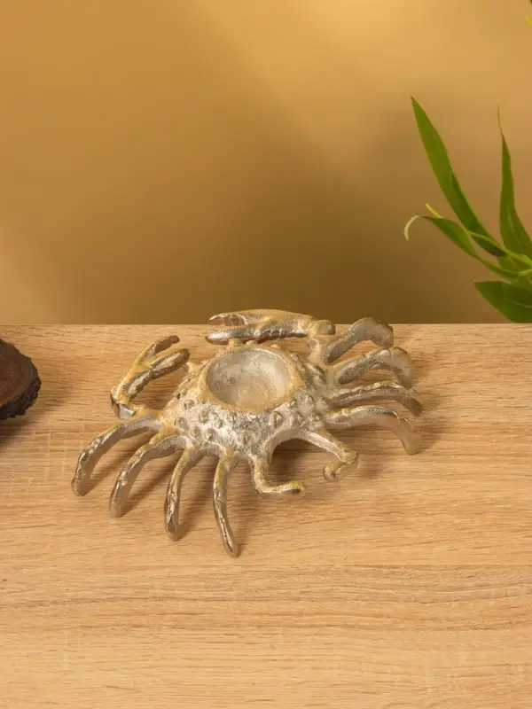 Подсвечник «Крабик», 19×13×3.5 см, алюминий Подсвечник «Крабик», 19×13×3.5 см, алюминий