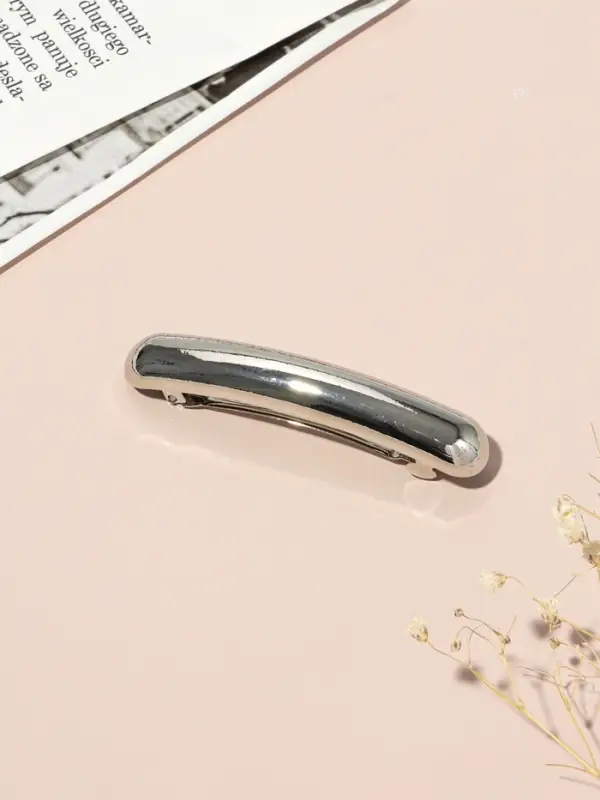 Заколка-автомат для волос"Клонес" 7 см, серебро