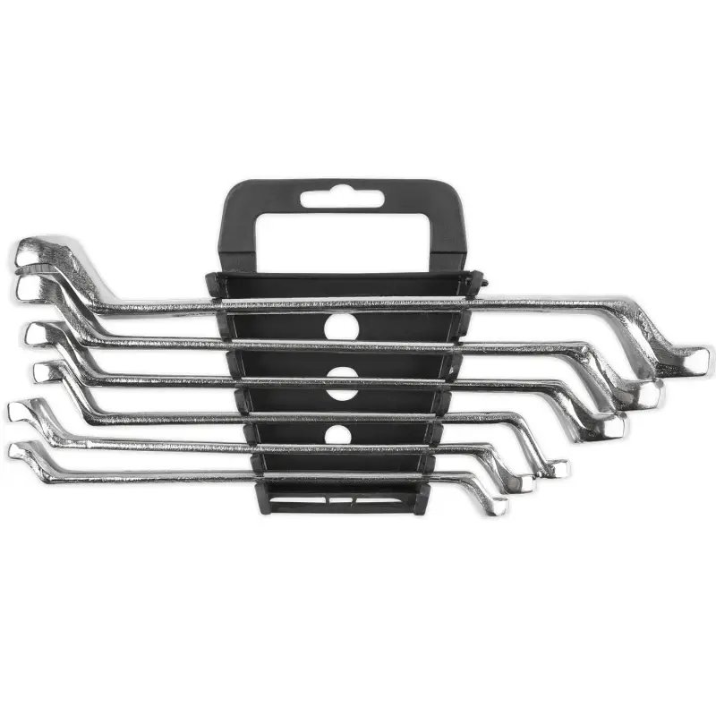 Набор ключей гаечных накидных изогнутых на держателе (6-17 мм) (6 предметов) JT KJ2N6P