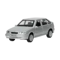 Машина металлическая LADA-2114, ретро - модель &laquo;Самара&raquo;, открываются двери, багажник, инерция, 12 см, серебристый
