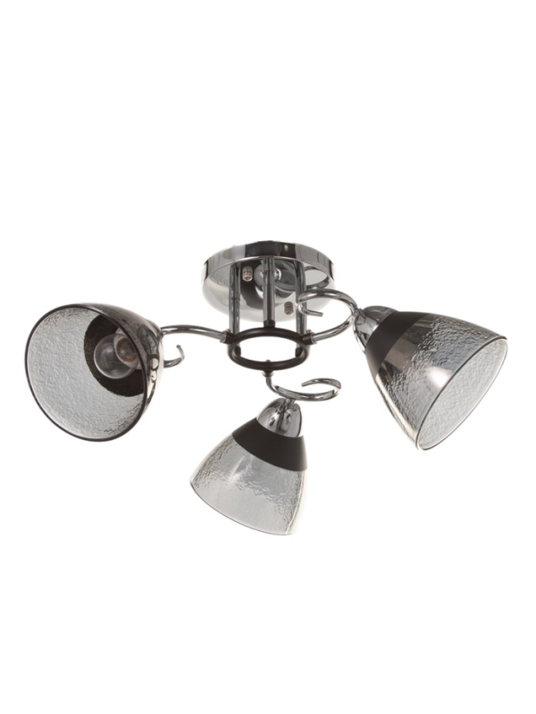 Люстра Люстра "Дождь" 3х40Вт Е27 хром 48х48х24см