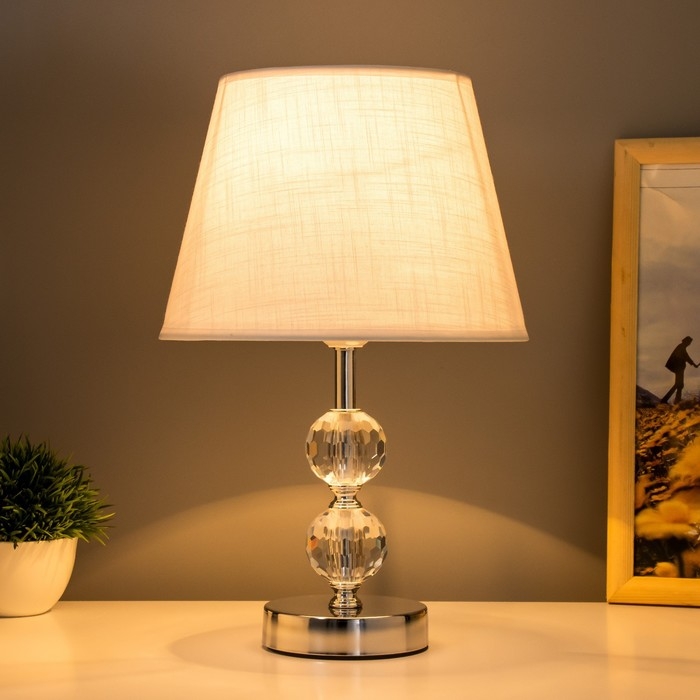 Настольная лампа Настольная лампа "Булла-2" E27 40Вт хром 22,5х22,5х34,5 см