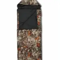 Спальный мешок &laquo;ТС150&raquo;, одеяло с капюшоном, 220&times;75 см, от +5 до +15, цвет камуфляж лесной