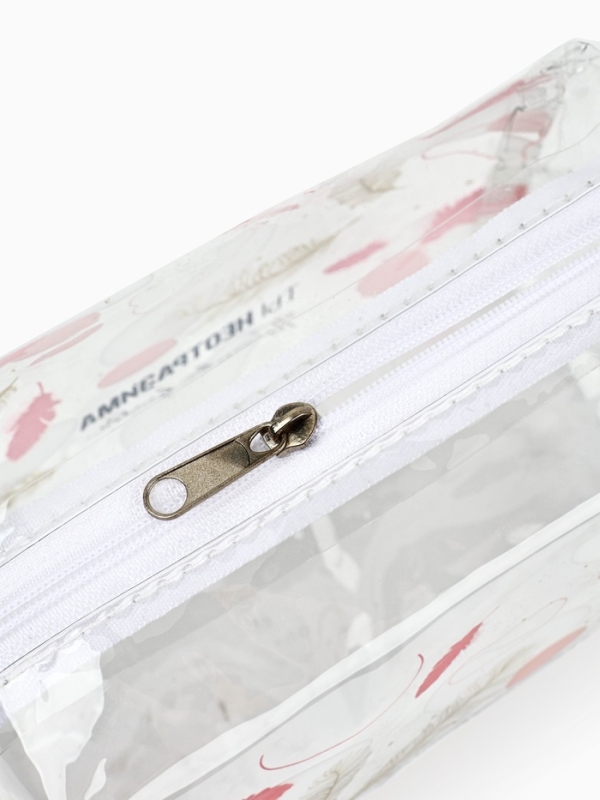 Пенал - косметичка «Перья», 14 х 8 см, ПВХ