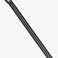 Молния &laquo;Трактор&raquo;, №8, разъёмная, замок автомат, 60 см, с белыми полосками, чёрная