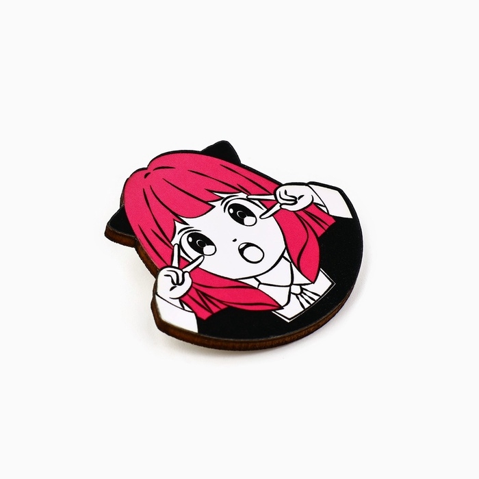 Значки деревянные «Аниме» в шоубоксе, 20 шт Значки деревянные «Аниме» в шоубоксе, 20 шт