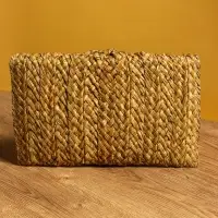 Сумка клатч плетёная из сиграсса 26х16х3 см, цв. бежевый Сумка клатч плетёная из сиграсса 26х16х3 см, цв. бежевый