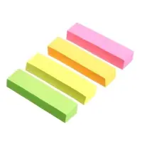 Блок - закладка с липким краем, 12×50 мм, бумажные, 4 цвета по 80 листов, неоновые Блок - закладка с липким краем, 12×50 мм, бумажные, 4 цвета по 80 листов, неоновые