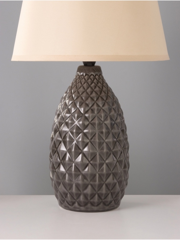 Настольная лампа Настольная лампа "Марианна" 1х15Вт Е14 серый 28х28х45 см