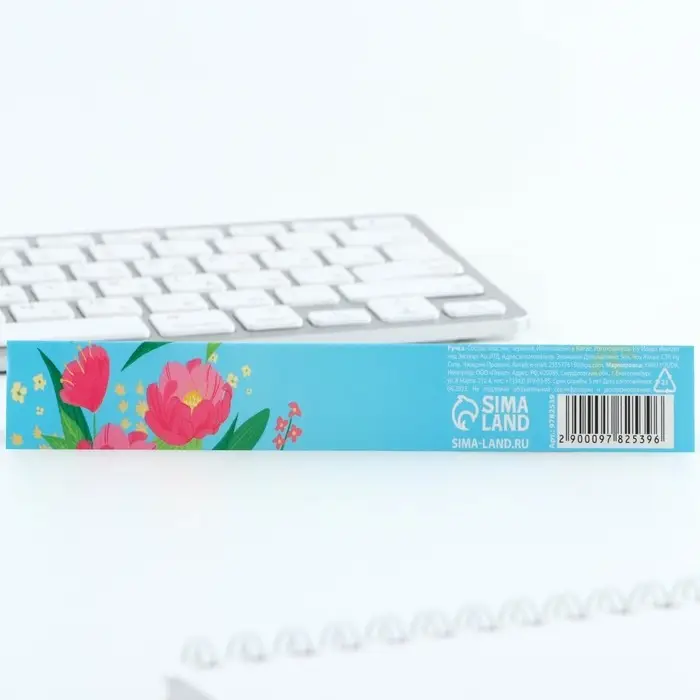 Ручка гелевая, синяя паста, 0.7 мм, корпус пластик &laquo;8 марта&raquo;