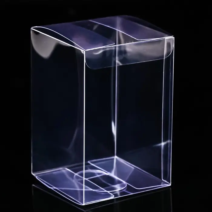 Складная прозрачная коробка из PVC, для упаковки подарков, 8×8×12 см Складная прозрачная коробка из PVC, для упаковки подарков, 8×8×12 см