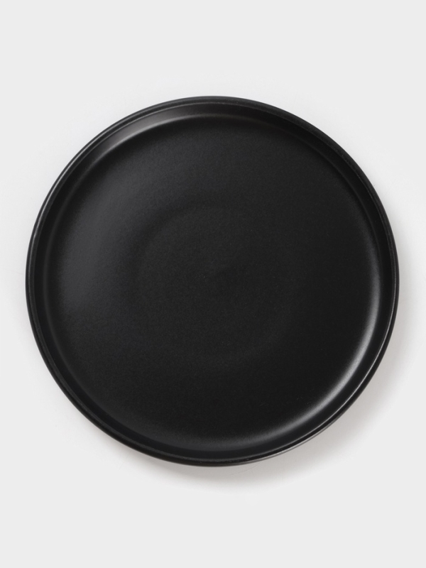 Набор тарелок Доляна «Гранит», 4 шт., d=20 см, керамика, чёрный Набор тарелок Доляна «Гранит», 4 шт., d=20 см, керамика, чёрный