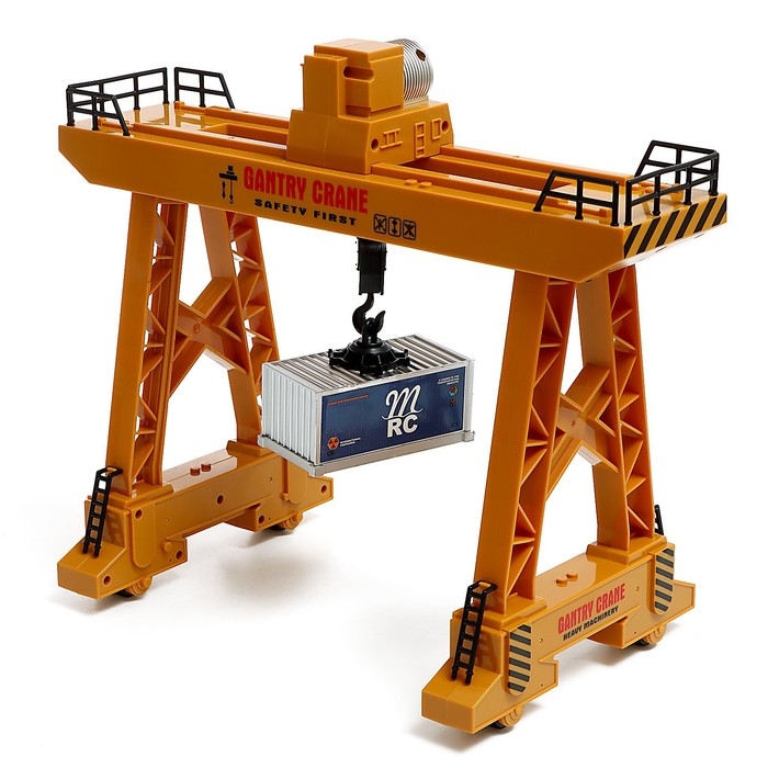 Кран на радиоуправлении «Козловой», работает от аккумулятора Кран на радиоуправлении «Козловой», работает от аккумулятора