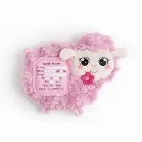 Мягкая игрушка - грелка "Овечка", 15 см, с метрикой, с вишнёвыми косточками, 15 см