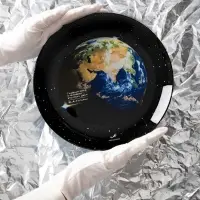 Тарелка РОСКОСМОС х ONLYTOP, d=23 см, чёрная