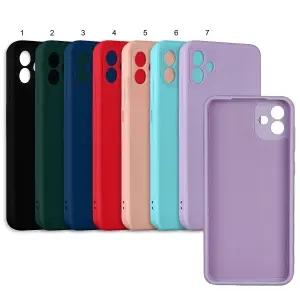 Чехол для Samsung A04 цветной силикон