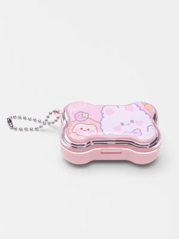 Набор для контактных линз, в футляре с зеркалом, 4 предмета, цвет МИКС