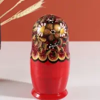 Матрёшка дерево &laquo;Цветочная&raquo;, 19 см, 5 кукольная, ручная роспись
