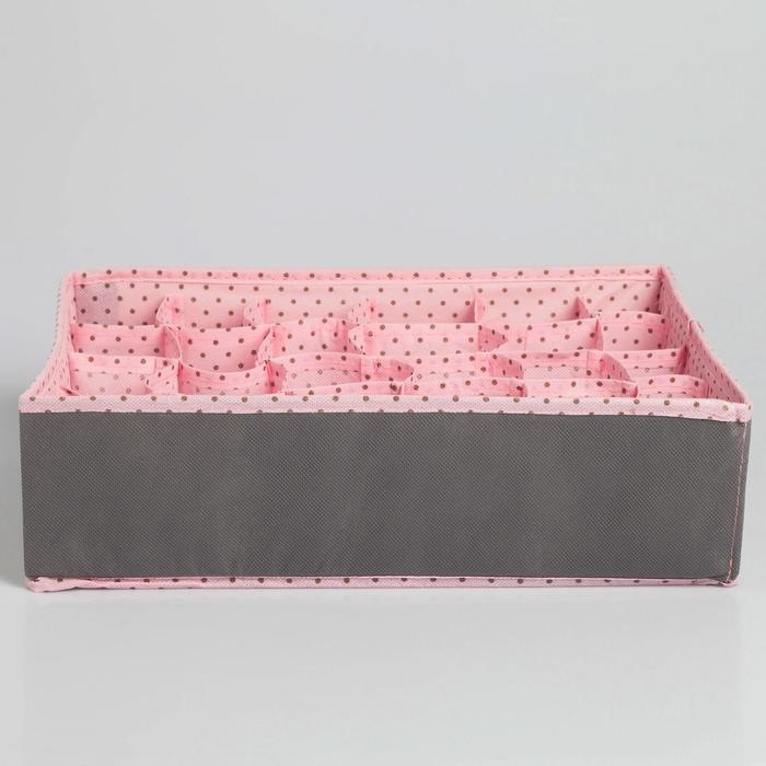 Органайзер для хранения белья, кофр 24 ячейки «Зайчик», 35 х 30 х 10 см. Органайзер для хранения белья, кофр 24 ячейки «Зайчик», 35 х 30 х 10 см.